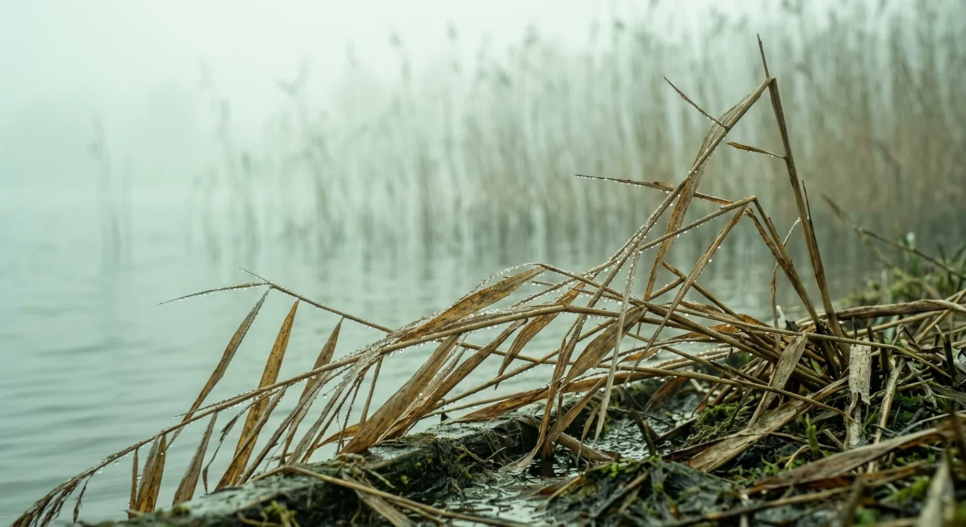 Riet langs de oever