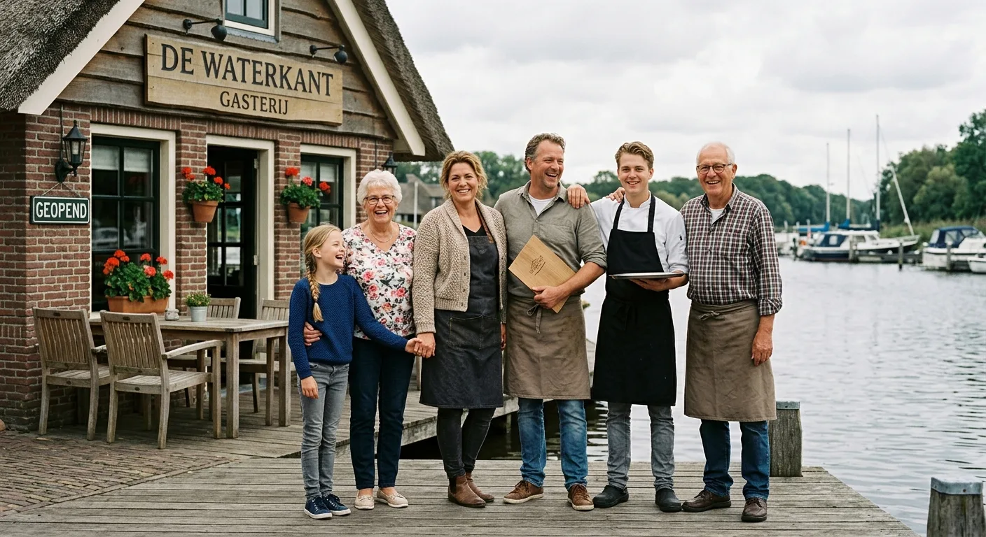 De familie voor Gasterij Vergeer