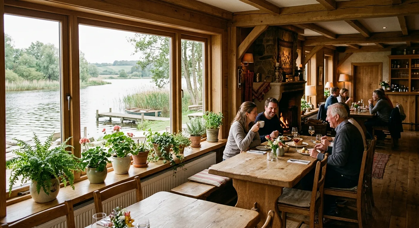 Warm interieur van de gasterij
