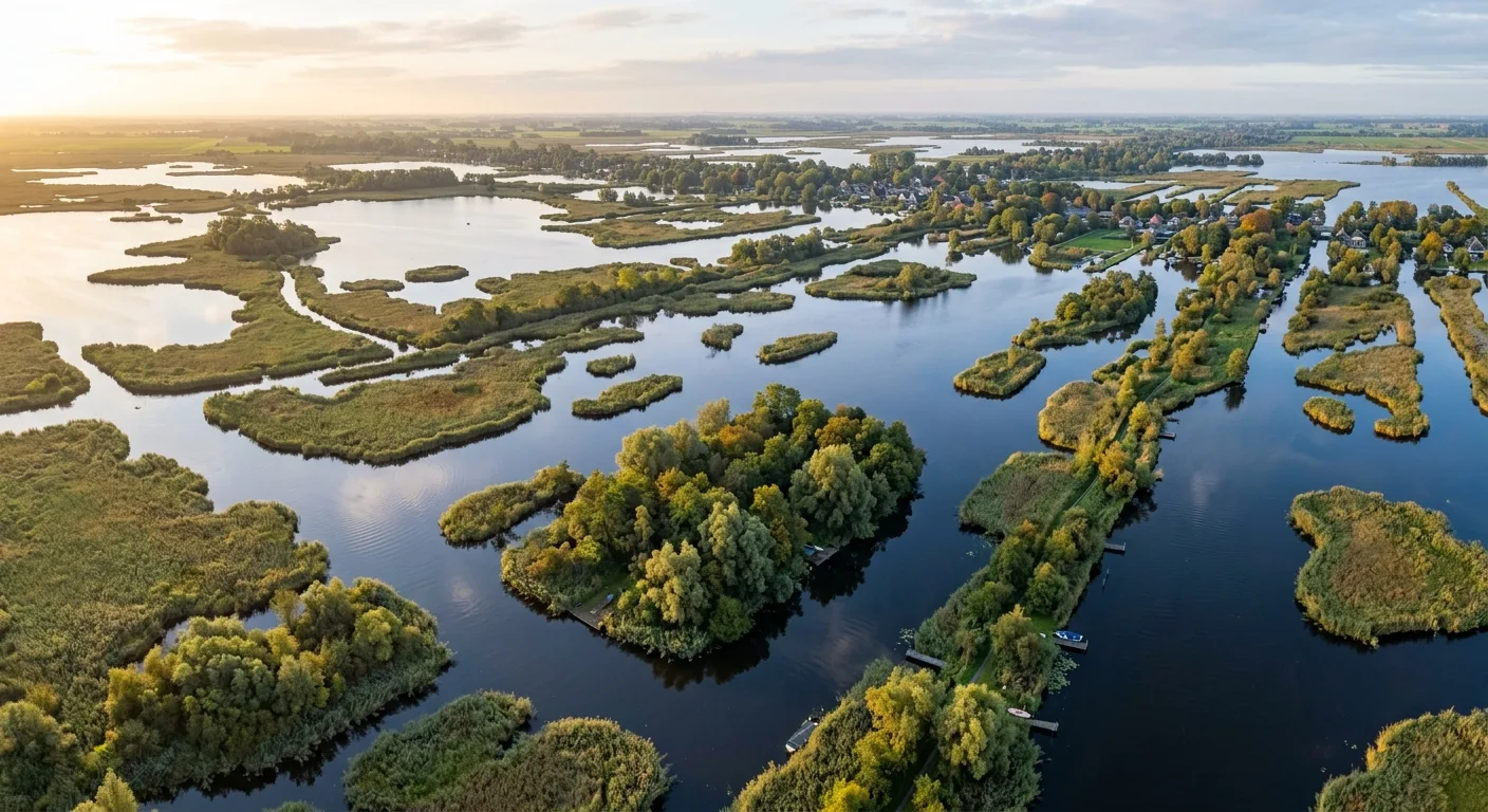 Luchtfoto van de Reeuwijkse Plassen