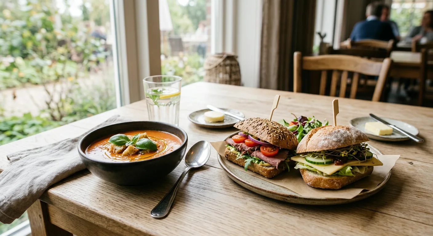 Lunchschaal bij daglicht